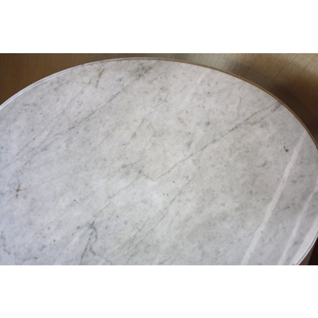 Antique Victorian Marble Top Carved Base Oval Parlor Table For Sale In Boston - Image 6 of 9