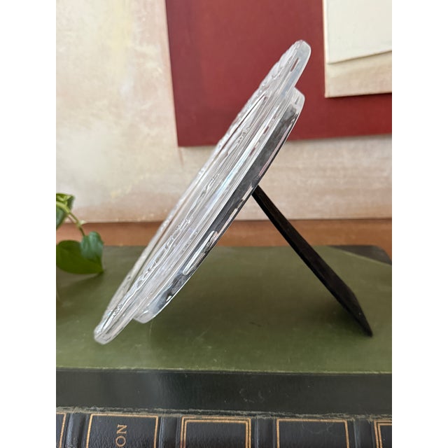 Marquis by Waterford Crystal Picture Frame Floral Glass Frame Made in Austria For Sale - Image 9 of 12