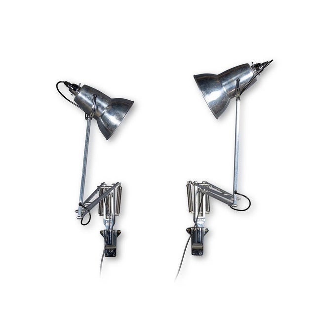 Vintage English Angle Poise Wall Mounted Lamps, 1970, Set of 2 For Sale - Image 11 of 11
