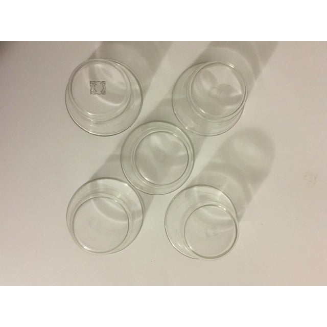 Metal Vintage Glass & Chrome Teacups - Set of 5 For Sale - Image 7 of 13