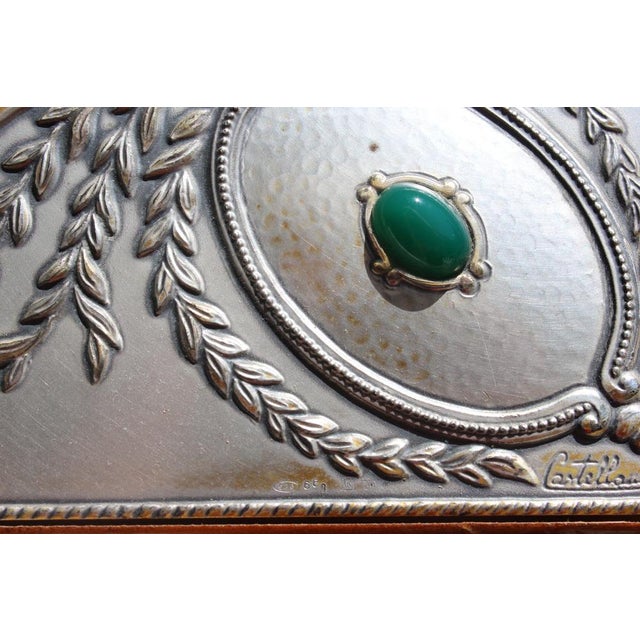 Italian Sterling Silver Table Top Mirror by Castellani For Sale - Image 18 of 18