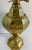 Metal 20th Century Indian Engraved Brass Table Lamp With Floral Decoration For Sale - Image 7 of 7
