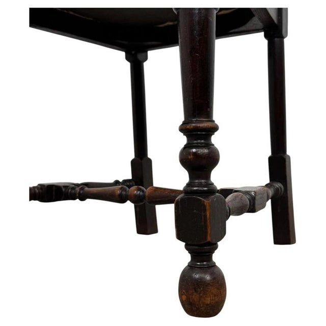 Early 20th Century Antique English Oak Dining Chairs, Set of 6 For Sale - Image 4 of 10