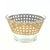 Mid-Century Modern Large Vintage 22k Gold Embellished Glass Canella Ice Bowl by Culver LTD For Sale - Image 3 of 11