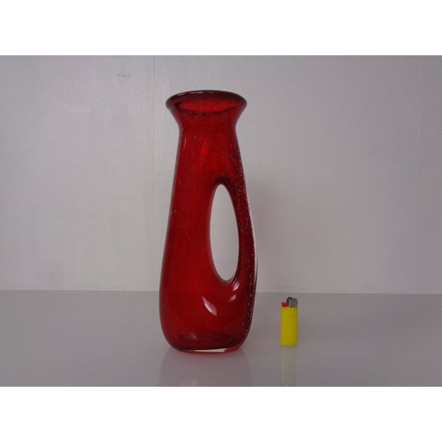 Red Murano Glass Vase, Italy, 1960s For Sale - Image 4 of 18