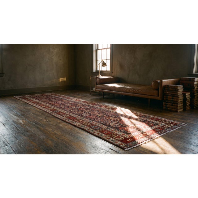 19th Century N.W. Persian Carpet ( 3'2" x 12'8" - 97 x 386 ) For Sale - Image 10 of 12