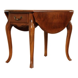 Ethan Allen 'Country French' Drop Leaf Pembroke Side Table For Sale