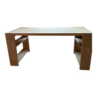 Restoration Hradware Desk With Bookcase Sides For Sale