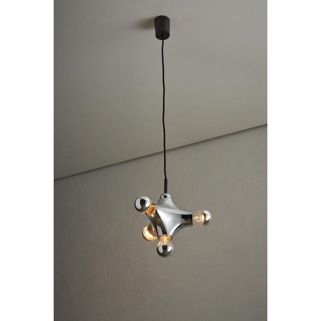 Chrome Sputnik Model 3337 Pendant from Cosack, 1970s For Sale - Image 4 of 11