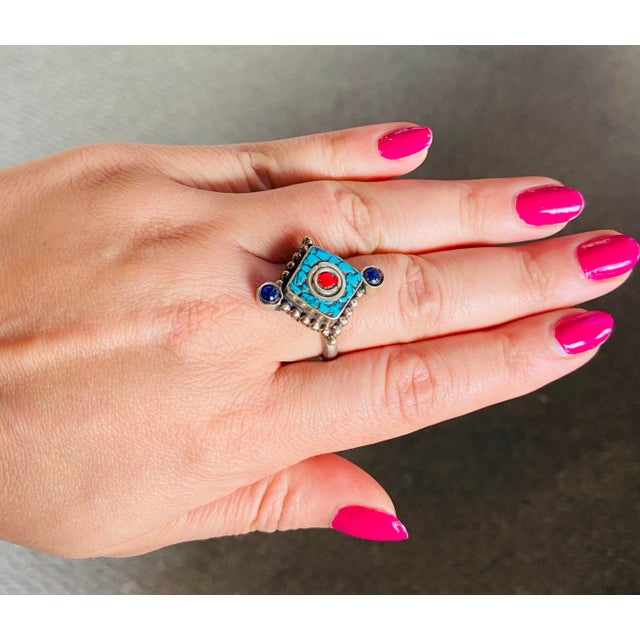 1950's Vintage Tribal Moroccan Silver Ring For Sale In New York - Image 6 of 7
