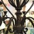 Vintage Iron Chandelier With 6 Lights and Acanthus Leaf Detail For Sale - Image 4 of 9