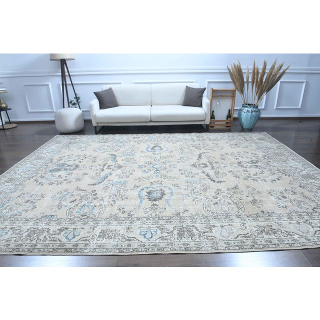 Vintage Persian Hand-Knotted area rug is a semi-antique vintage area rug. The '70s Eastern region of Anatolian's unique...