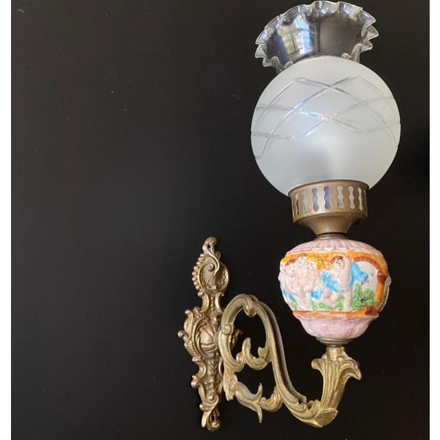 Vintage Italian Ceramic Sconces, 1960s, Set of 2 For Sale - Image 6 of 9