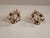 Mid-Century Regency Modern Boheme Shabby Chic Forged Gold Leaf Gilded Floral Two Light Sconce with Crystal Drops, Italy, 1950s, Set of 3 For Sale - Image 15 of 18