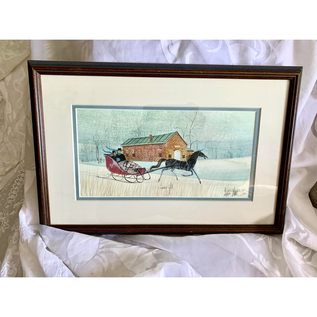 Lauber Hill by Patricia Buckley Moss classis , limited edition rare print , issue in 1993 , hand signed lithographs number...