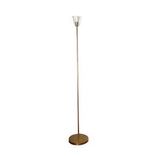 Restoration Hardware Torche De Verre Brass Floor Lamp For Sale