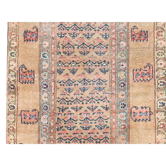 Camel Early 20th Century Persian Serab Runner For Sale - Image 8 of 15