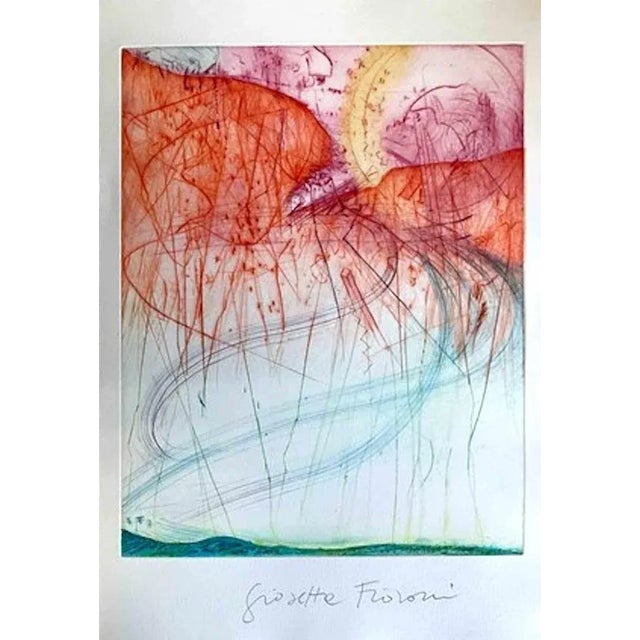 American is a print realized by Giosetta Fioroni (Rome 1932) in the late 20th century. Aquatint and drypoint print Hand-...