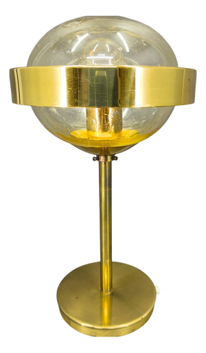 Space Age Glass Table Lamp from Kamenický Šenov, 1970s