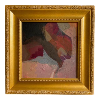 "Soft Contrast" 2026 Painting by Jessalin Beutler With Vintage Frame For Sale