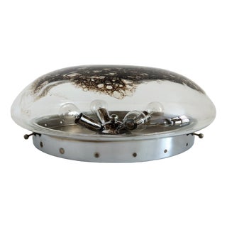Italian Murano Bubble Glass Flush Mount by La Murrina, 1970s For Sale