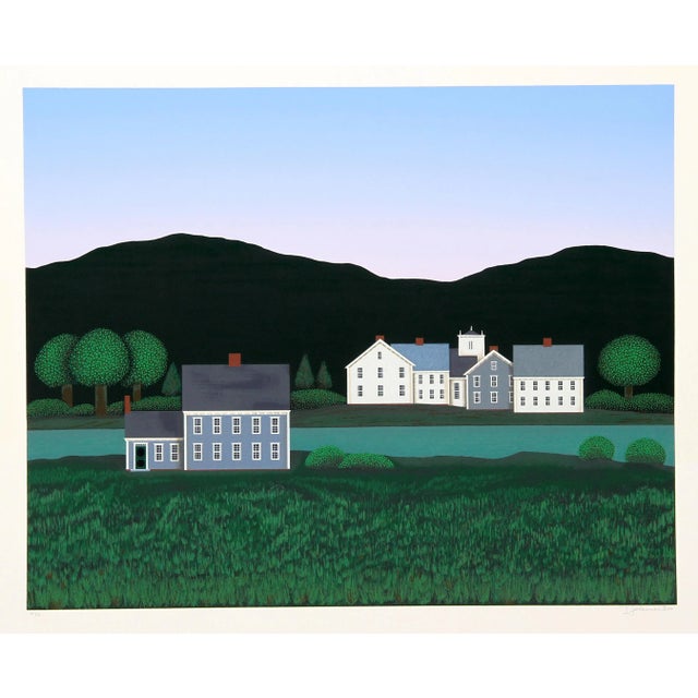 Folk Art The River, Ted Jeremenko Screen Print For Sale - Image 3 of 3