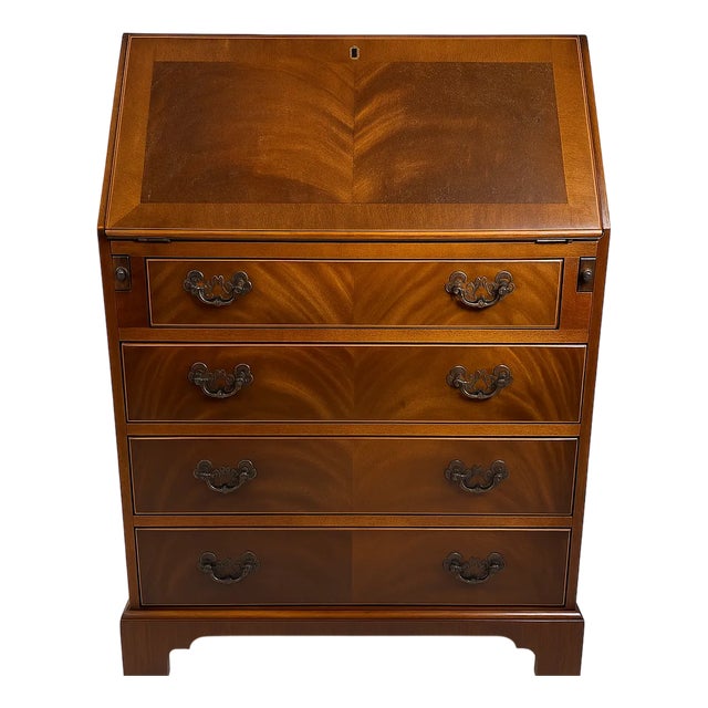 Mahogany Secretary from Burton Reproductions, England, 1970s For Sale