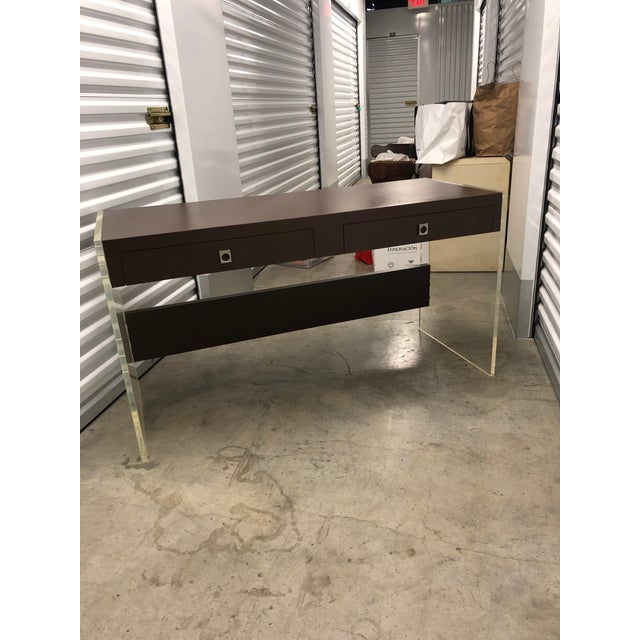 Vintage MidCentury Modern Lucite and Laminate Desk Chairish