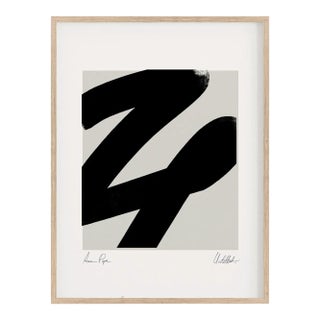 Contemporary Abstract Lines Giclee Print, Framed For Sale