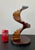 Stylish Modern Architectural Wood Spiral Staircase Sculpture. Showroom floor sample