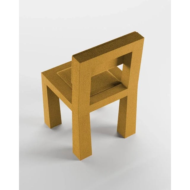 Modern Raw Chair in Mustard Bouclé from Collector, in New conditions. Designed from 2000