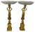 Golden Figural Tazze, 20th Century, Set of 2 For Sale