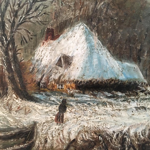 Realism Mid 19th Century Dutch Romanticist Landscape Painting, Framed For Sale - Image 3 of 7