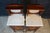 Early 20th Century 2 Antique Edwardian Mahogany Washstands Neoclassical Inlay Marble Top Mirror For Sale - Image 5 of 18