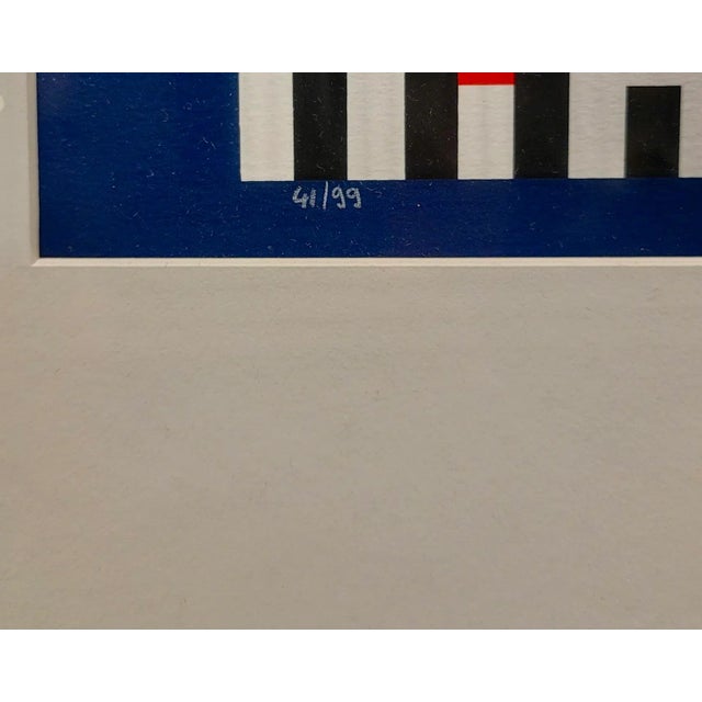 1960s Yaacov Agam -Abstract Geometric Composition-Original Screenprint For Sale - Image 5 of 8