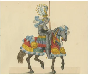 Friedrich Martin von Reibisch, Knightly Parade Armour, 1842, Paper