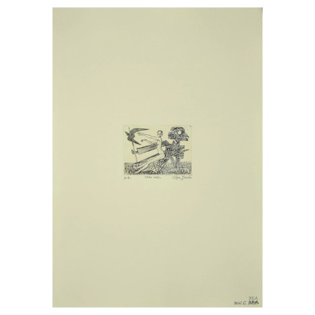 Leo Guida, Does Not Fly, Original Etching, 1989 For Sale