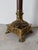 Vintage Neoclassical Style Brass & Leather Column Floor Lamps — A Pair For Sale In Miami - Image 6 of 12
