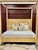 Contemporary Case & Canvas "Angelo" King Sized Canopy Bed in Natural Oak With Brass Accents For Sale - Image 3 of 13
