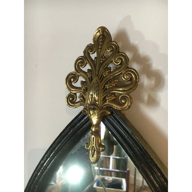 1920s Oscar Bach-Style Brass + Onyx Console With Mirror For Sale In Baltimore - Image 6 of 10