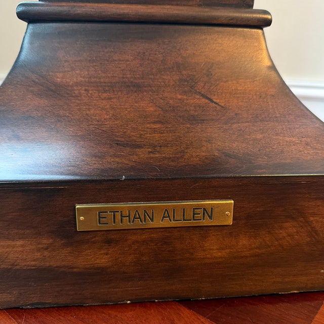 Traditional 1990s Ethan Allen Wooden Pedestal For Sale - Image 3 of 6