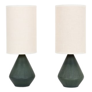 Danish Ceramic Table Lamps by Søholm, 1960s, Set of 2 For Sale