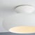 Hudson Valley Lighting Hudson Valley Lighting Annie 16 in. 1 Light Semi Flush in Aged Brass and Ceramic White Limewash Finish For Sale - Image 4 of 9