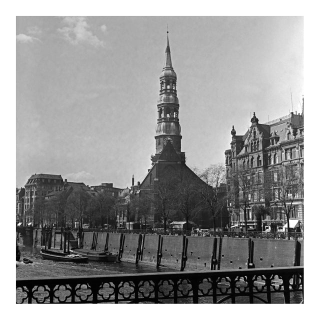 St. Catherine's Church at Hamburg, Germany 1938, Printed 2021 For Sale