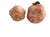Late 20th Century Artisan Hand-Molded Terracotta Pomegranate Sculptures With Metal Foliage - Pair For Sale - Image 4 of 9