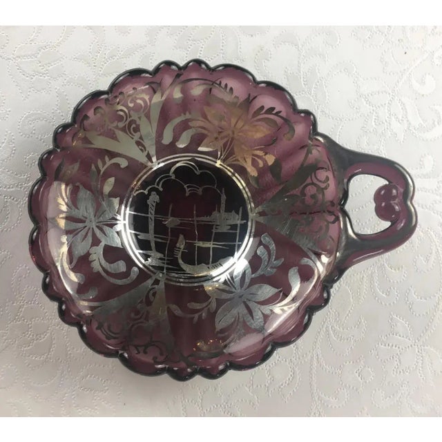 Glass Murano Dessert Service for 6, Art Deco Style Serving Dishes For Sale - Image 7 of 7