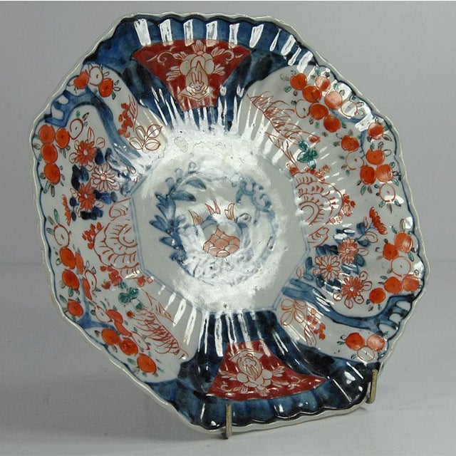 Ceramic Imari Handpainted Japan Dish, 1890s For Sale - Image 7 of 10