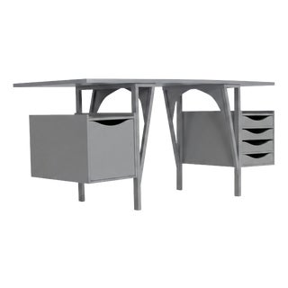 Large Grey Desk by Castiglioni, 1970s For Sale