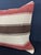 Contemporary Turkish Hemp Pillow Cushion Natural Beige Red Pillow Cushion Cover 20x20 For Sale - Image 3 of 4