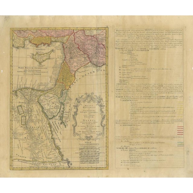 Antique Biblical Holy Land Map, 1739 For Sale - Image 11 of 11